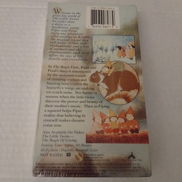 The Little Twins Tales Of Enchantment VHS 1992 By Carly Simon Animated Childrens - Picture 2 of 3